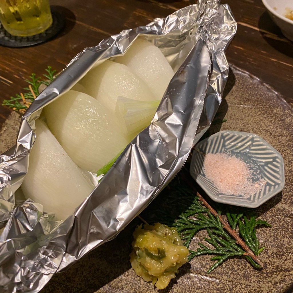 ユーザーが投稿した新玉葱焼の写真 - 実際訪問したユーザーが直接撮影して投稿した細野居酒屋ごちそう家 金太郎の写真