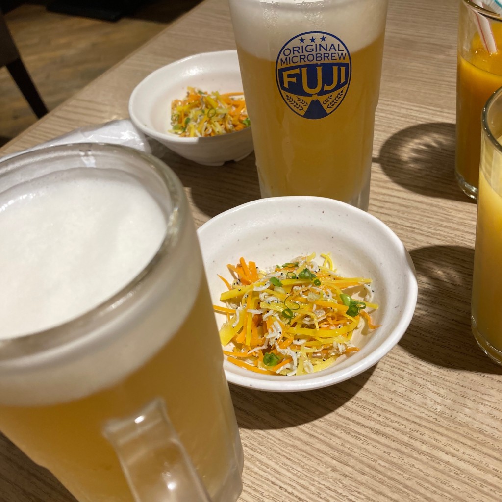 ユーザーが投稿した白富士ビールの写真 - 実際訪問したユーザーが直接撮影して投稿した五番町魚介 / 海鮮料理北海道はでっかい道 市ヶ谷店の写真