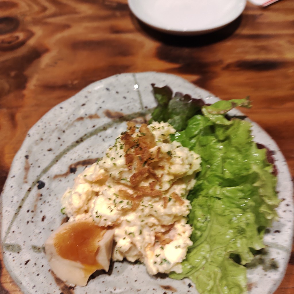 ユーザーが投稿したポテトサラダの写真 - 実際訪問したユーザーが直接撮影して投稿した伊川谷町有瀬ラーメン / つけ麺中華そば 正念場の写真