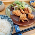 四万十鶏 からあげ定食 - 実際訪問したユーザーが直接撮影して投稿した中島町自然食 / 薬膳自然食カフェ シマカラ食堂の写真のメニュー情報