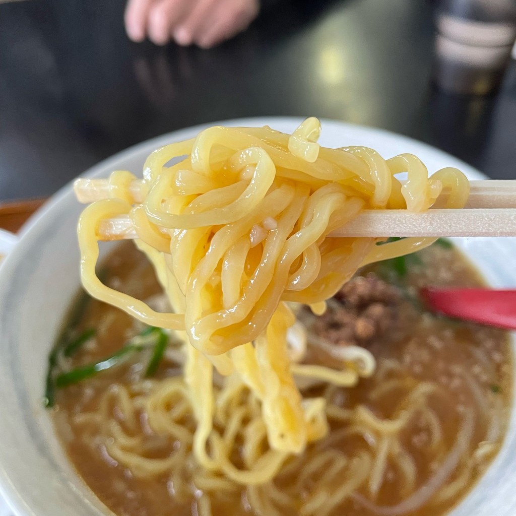 ユーザーが投稿したラーメン+ご飯セット(台湾みそラーメン、海老と玉子丼)の写真 - 実際訪問したユーザーが直接撮影して投稿した高瀬中華料理中華料理濃河の写真