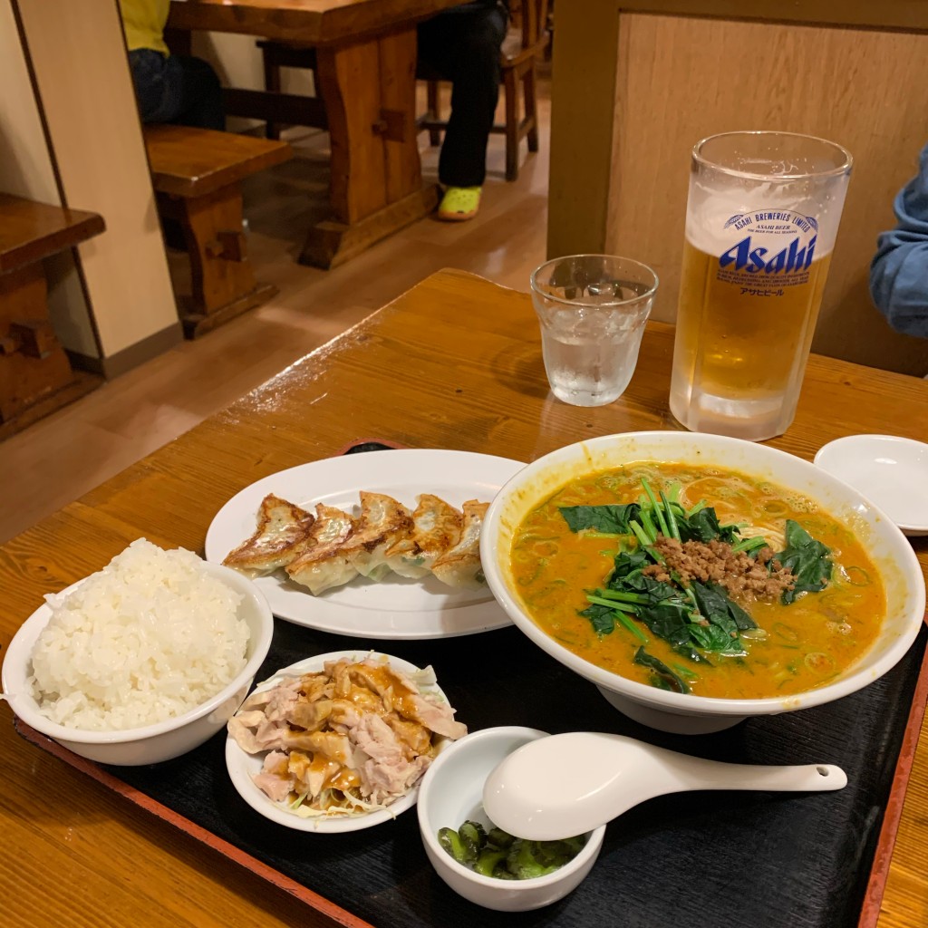 ユーザーが投稿した坦々麺定食の写真 - 実際訪問したユーザーが直接撮影して投稿した寺戸四川料理金峰閣の写真