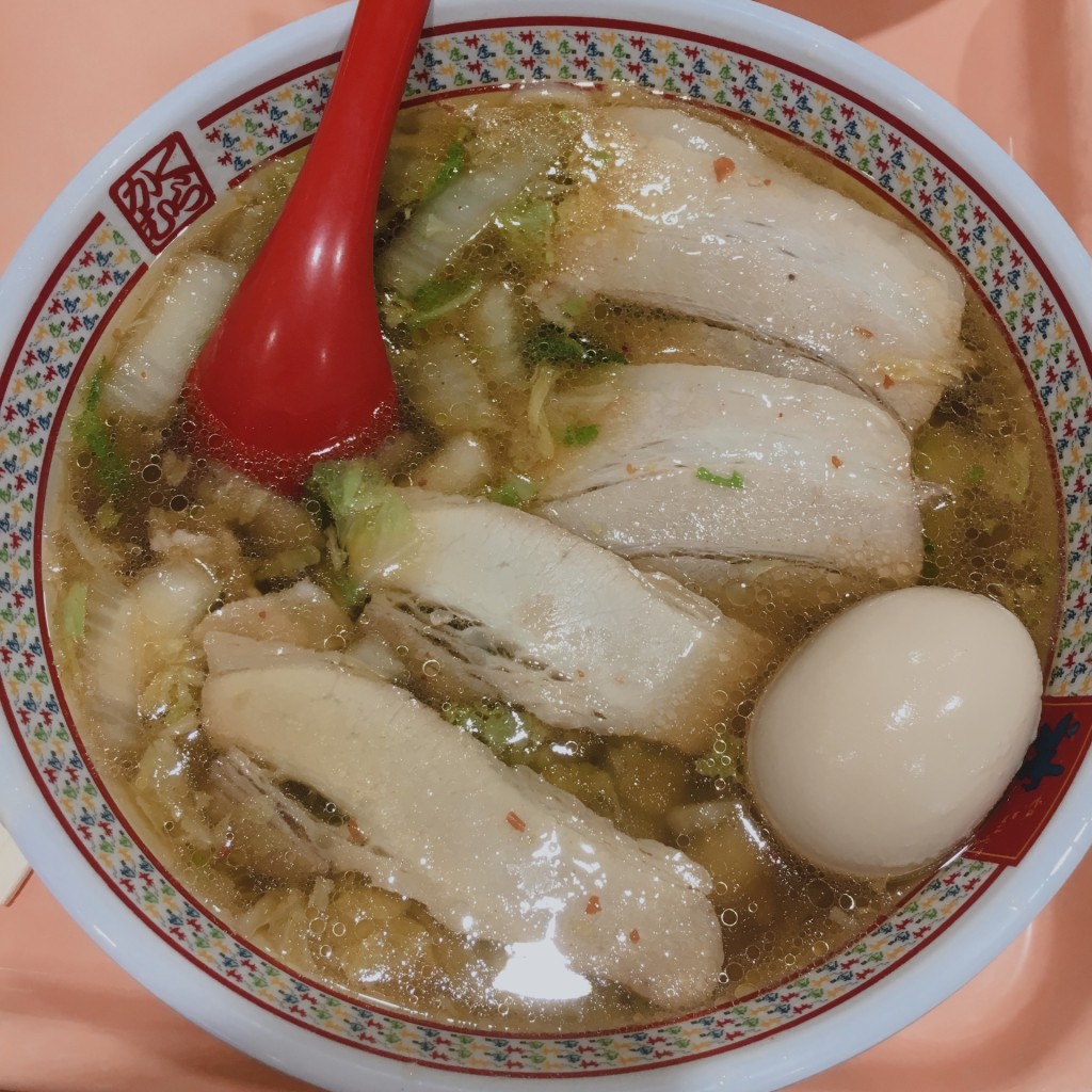 ユーザーが投稿したチャーシュー煮玉子ラーメンの写真 - 実際訪問したユーザーが直接撮影して投稿した森ラーメン専門店どうとんぼり神座 イオン久御山店の写真