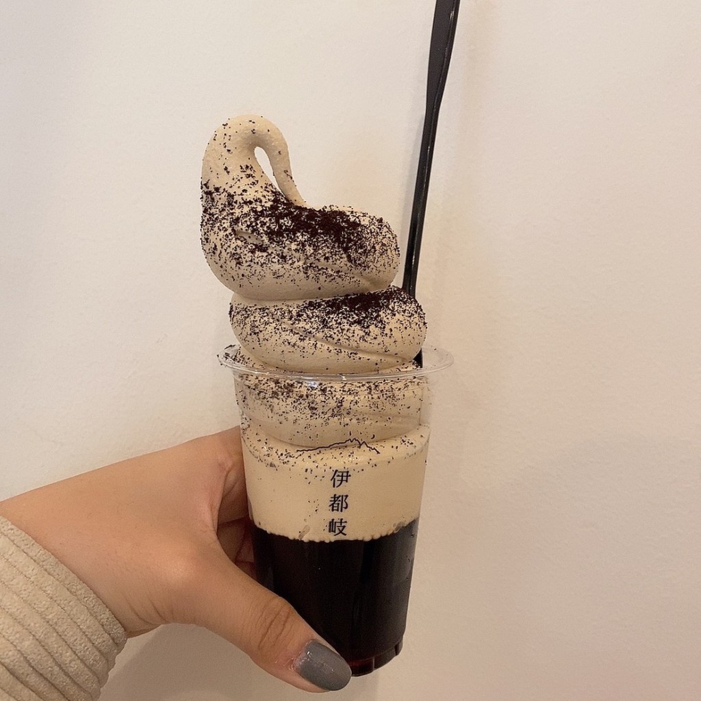 ユーザーが投稿したコーヒーソフトクリームの写真 - 実際訪問したユーザーが直接撮影して投稿した宮島町カフェ伊都岐珈琲の写真