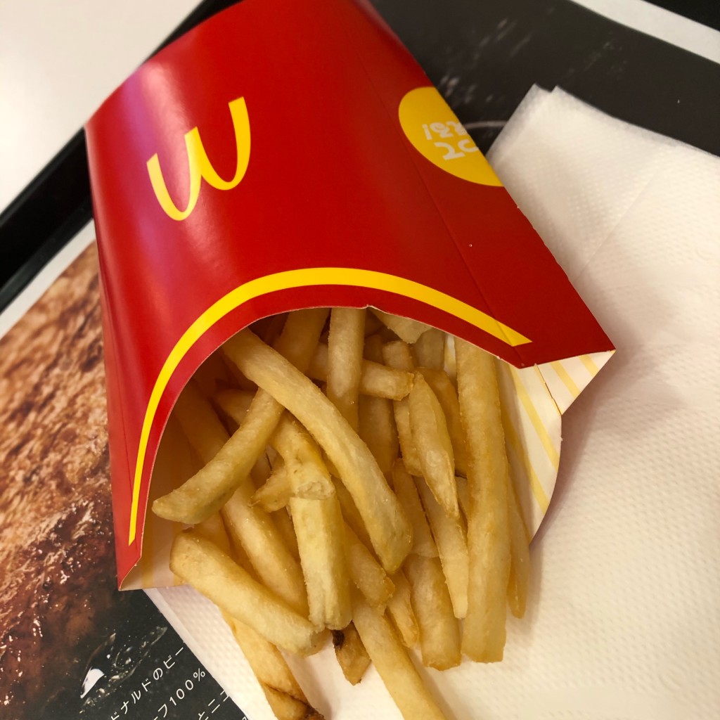 ユーザーが投稿したマックフライポテトの写真 - 実際訪問したユーザーが直接撮影して投稿した白山ファーストフードマクドナルド 白山駅前店の写真