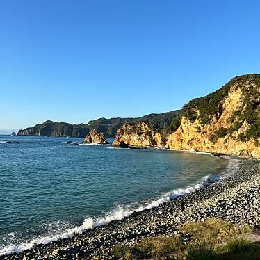 実際訪問したユーザーが直接撮影して投稿した宇久須海水浴場 / 海浜黄金崎海水浴場(根合海水浴場)の写真