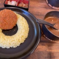 黒毛和牛メンチカツカレー - 実際訪問したユーザーが直接撮影して投稿した井口カレーつぼやきカレーキートン 広島井口店×バナナジュース専門店 まがりDEバナナの写真のメニュー情報