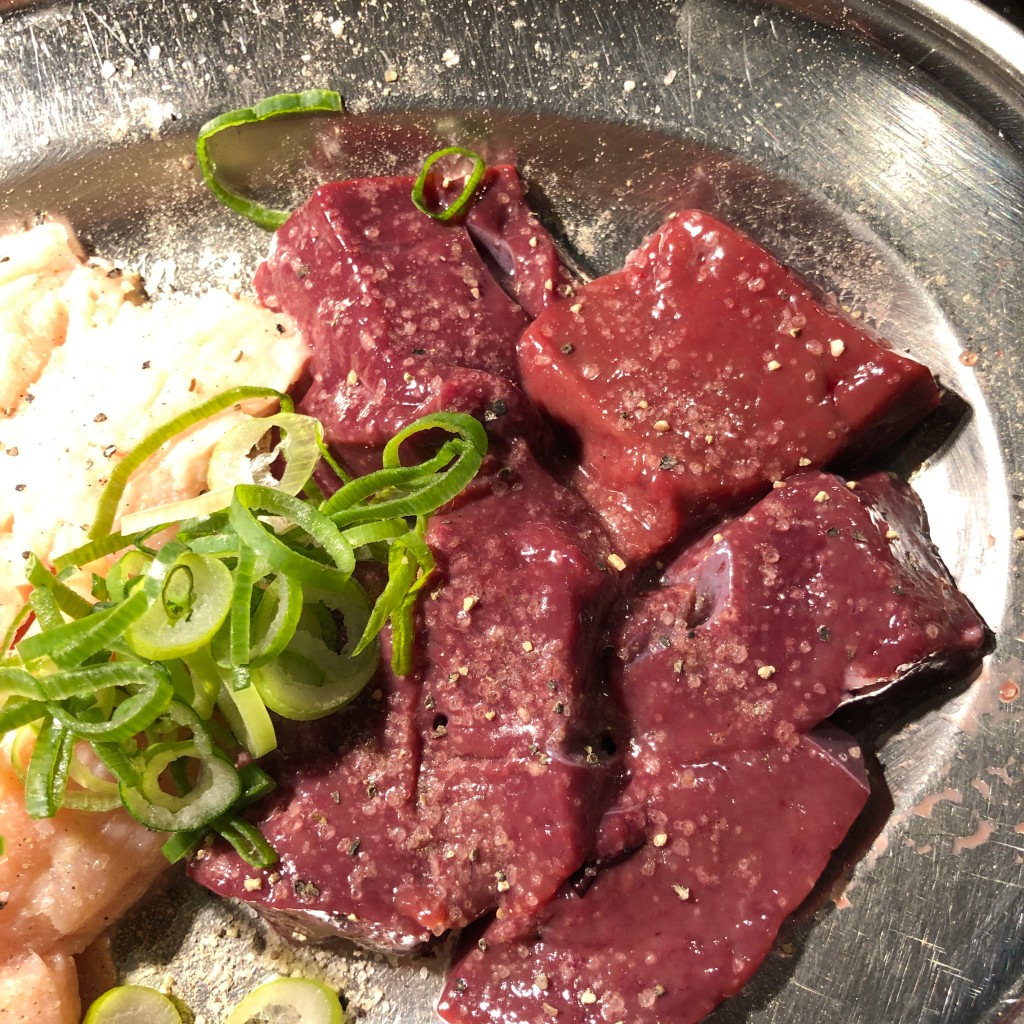 ユーザーが投稿した塩レバーの写真 - 実際訪問したユーザーが直接撮影して投稿した松尾大利町焼肉京焼肉 にしき 上桂本店の写真