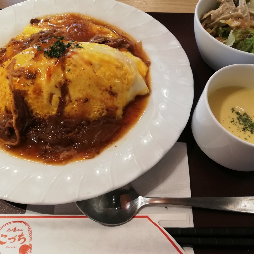 ユーザーが投稿したオムライス(セット)の写真 - 実際訪問したユーザーが直接撮影して投稿した博多駅前郷土料理九州恵みのこづちの写真