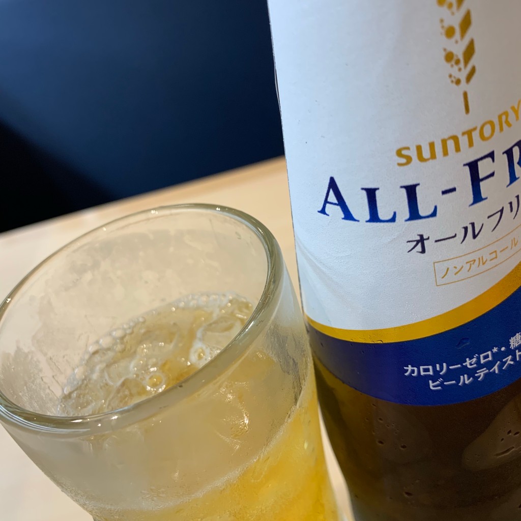 ユーザーが投稿したノンアルコールビール 氷ありの写真 - 実際訪問したユーザーが直接撮影して投稿した荒尾町回転寿司はま寿司 東海荒尾店の写真