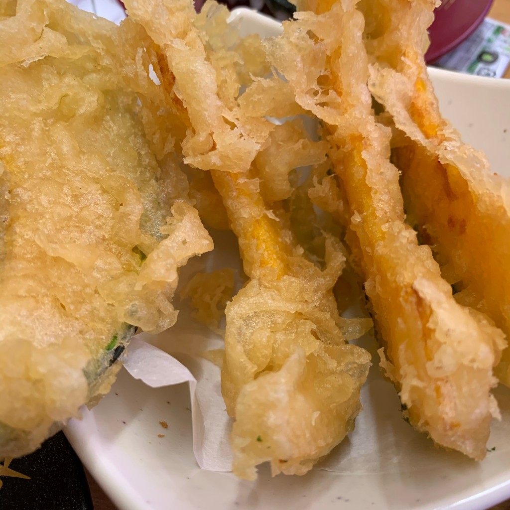 ユーザーが投稿したカボチャの天ぷらの写真 - 実際訪問したユーザーが直接撮影して投稿した高島町回転寿司スシロー富士高島店の写真