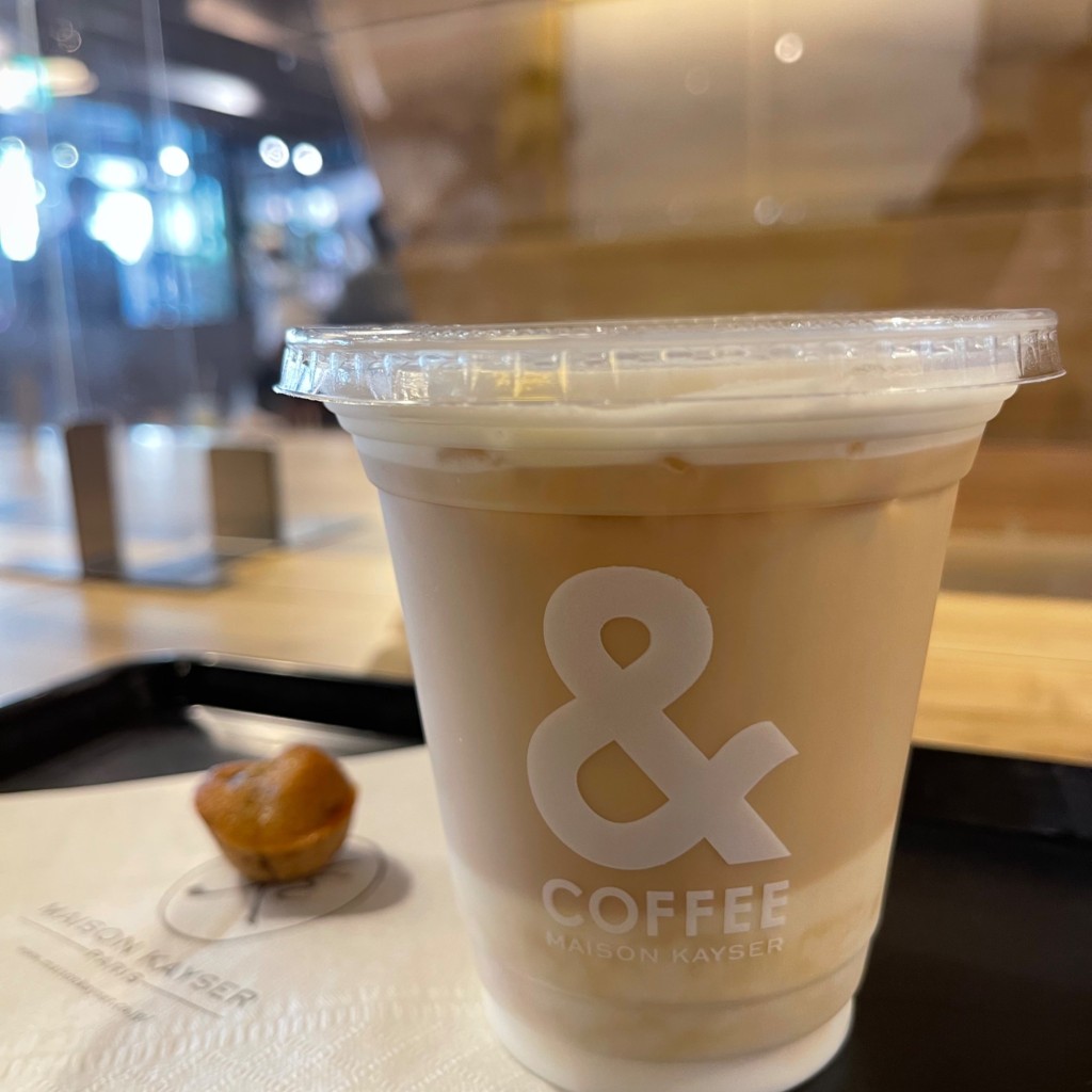 ユーザーが投稿したカフェラテの写真 - 実際訪問したユーザーが直接撮影して投稿した函谷鉾町カフェ&COFFEE MAISON KAYSER SUINA室町店の写真