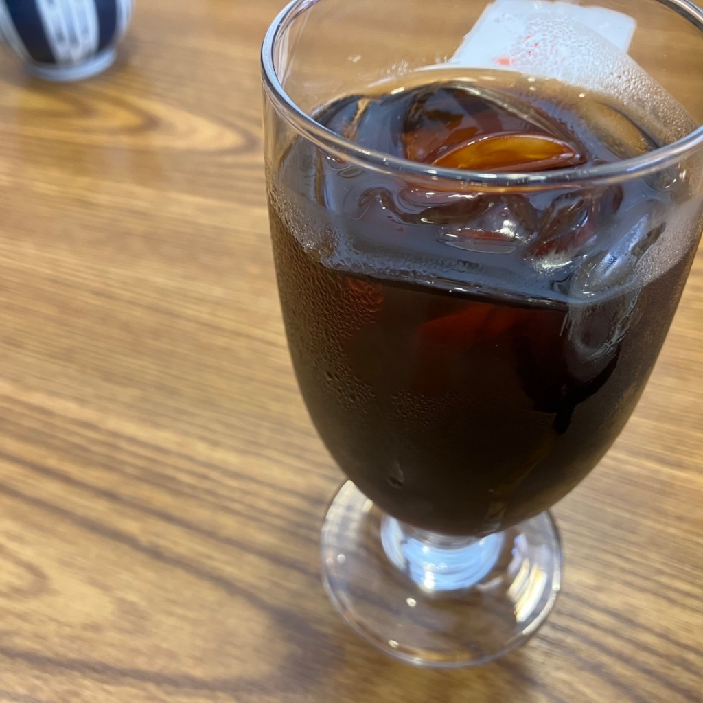 ユーザーが投稿したアイスコーヒーの写真 - 実際訪問したユーザーが直接撮影して投稿した新西原和食 / 日本料理藍屋 富士吉田店の写真