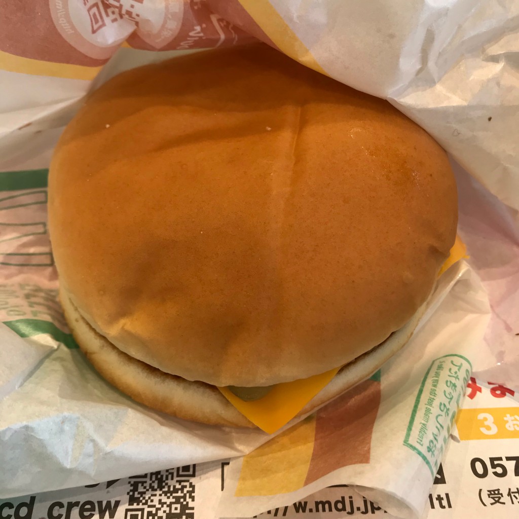 ユーザーが投稿したエッグチーズバーガーの写真 - 実際訪問したユーザーが直接撮影して投稿した中宿ファーストフードマクドナルド 18号安中店の写真