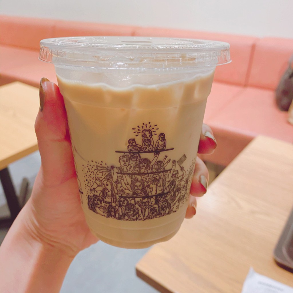 ユーザーが投稿したスターバックスラテの写真 - 実際訪問したユーザーが直接撮影して投稿した鈴谷カフェスターバックスコーヒー さいたま南与野店の写真