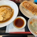 叉焼炒飯餃子付 - 実際訪問したユーザーが直接撮影して投稿した祇園ラーメン専門店東京餃子軒 イオンモール広島祇園店の写真のメニュー情報