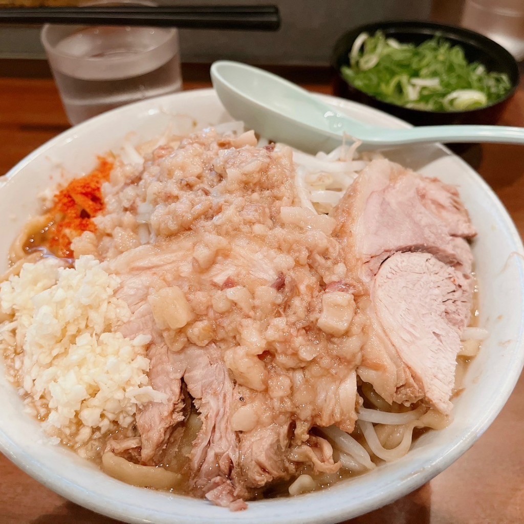 ユーザーが投稿した次郎ラーメンの写真 - 実際訪問したユーザーが直接撮影して投稿した新庄町ラーメン専門店ラーメン荘 地球規模で考えろ 未来への写真