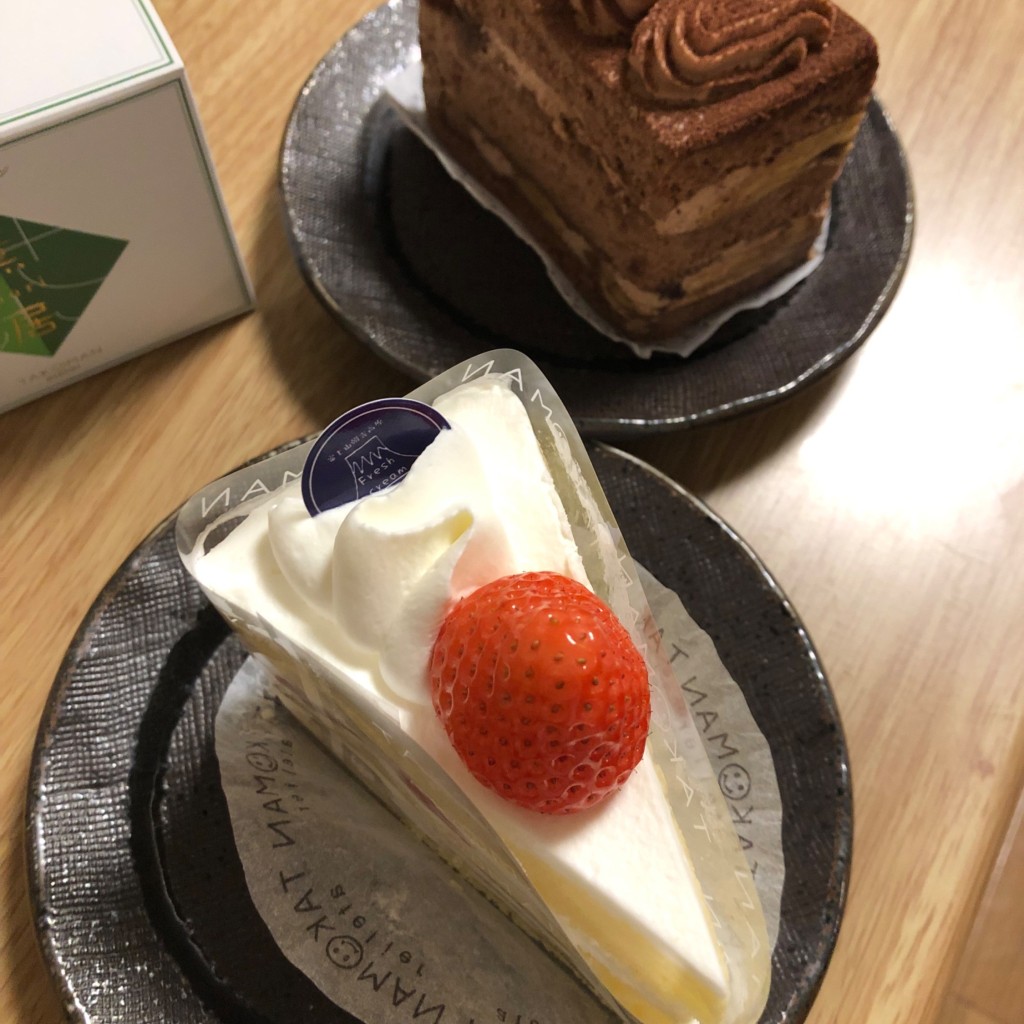ユーザーが投稿した富士山朝霧高原スペシャルショートケーキの写真 - 実際訪問したユーザーが直接撮影して投稿した堀越和菓子たこまん 袋井本店の写真