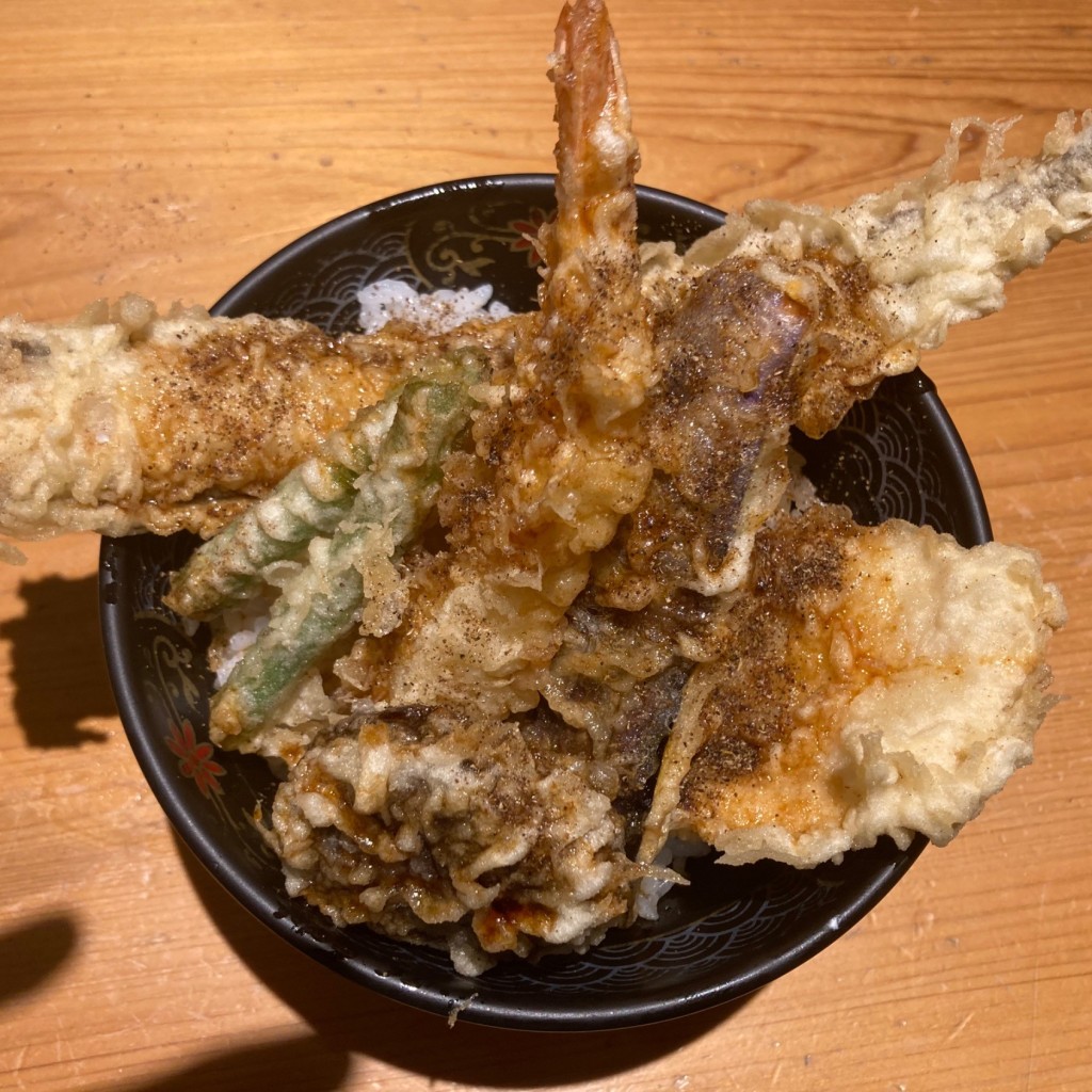 ユーザーが投稿した天丼の日上天丼の写真 - 実際訪問したユーザーが直接撮影して投稿した銀座西天丼天丼専門 銀座いつきの写真