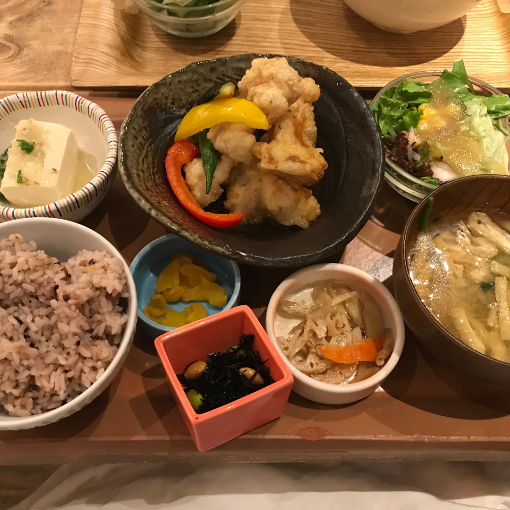 ユーザーが投稿した週替わりkawara定食の写真 - 実際訪問したユーザーが直接撮影して投稿した栄カフェkawara 名古屋PARCO店の写真