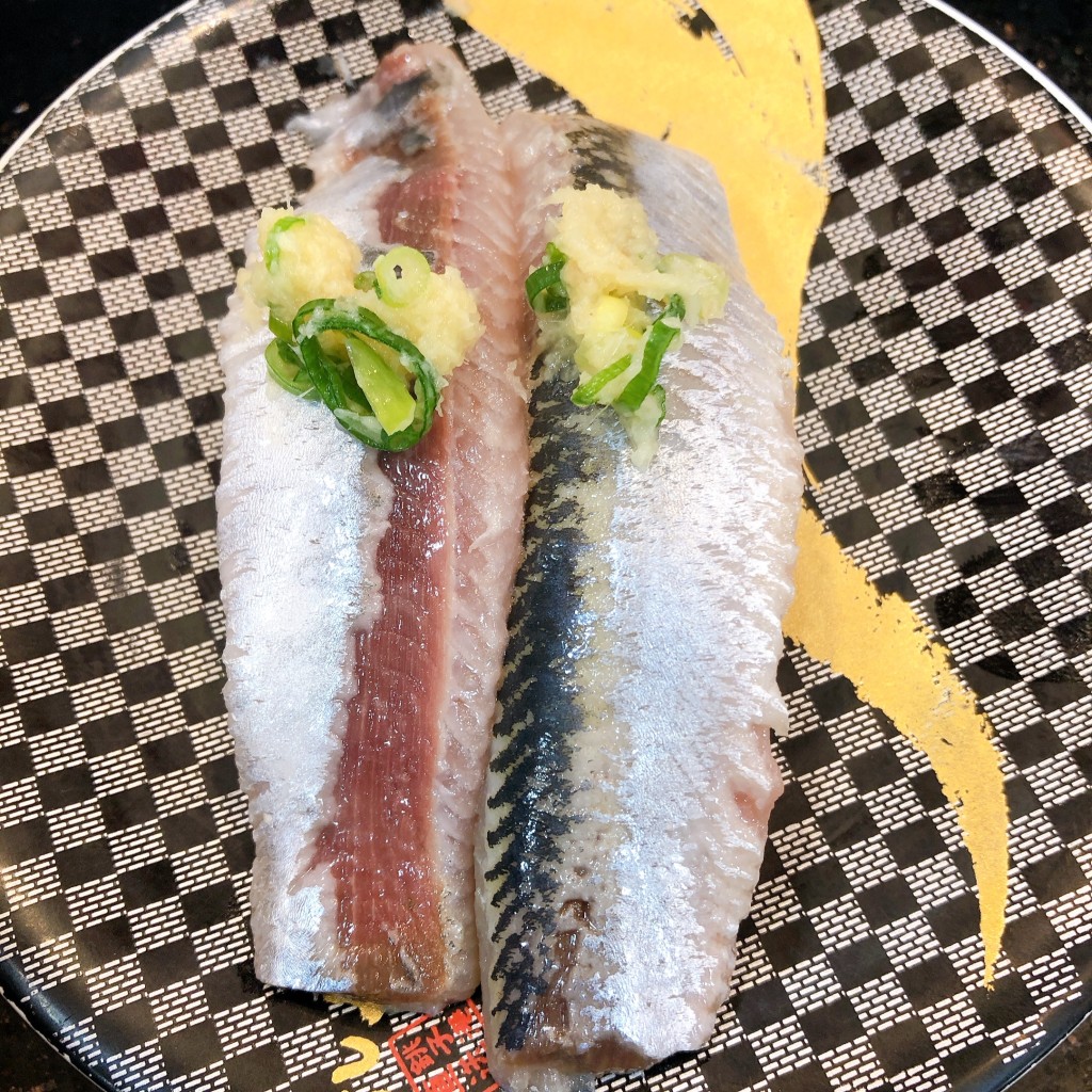 ユーザーが投稿した180円皿いわしの写真 - 実際訪問したユーザーが直接撮影して投稿した七栄回転寿司すし銚子丸 富里店の写真