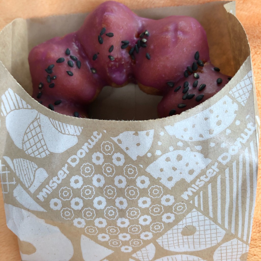 ユーザーが投稿したさつまいも ド紫芋の写真 - 実際訪問したユーザーが直接撮影して投稿した下小鳥町ドーナツミスタードーナツ 高崎小鳥町店の写真