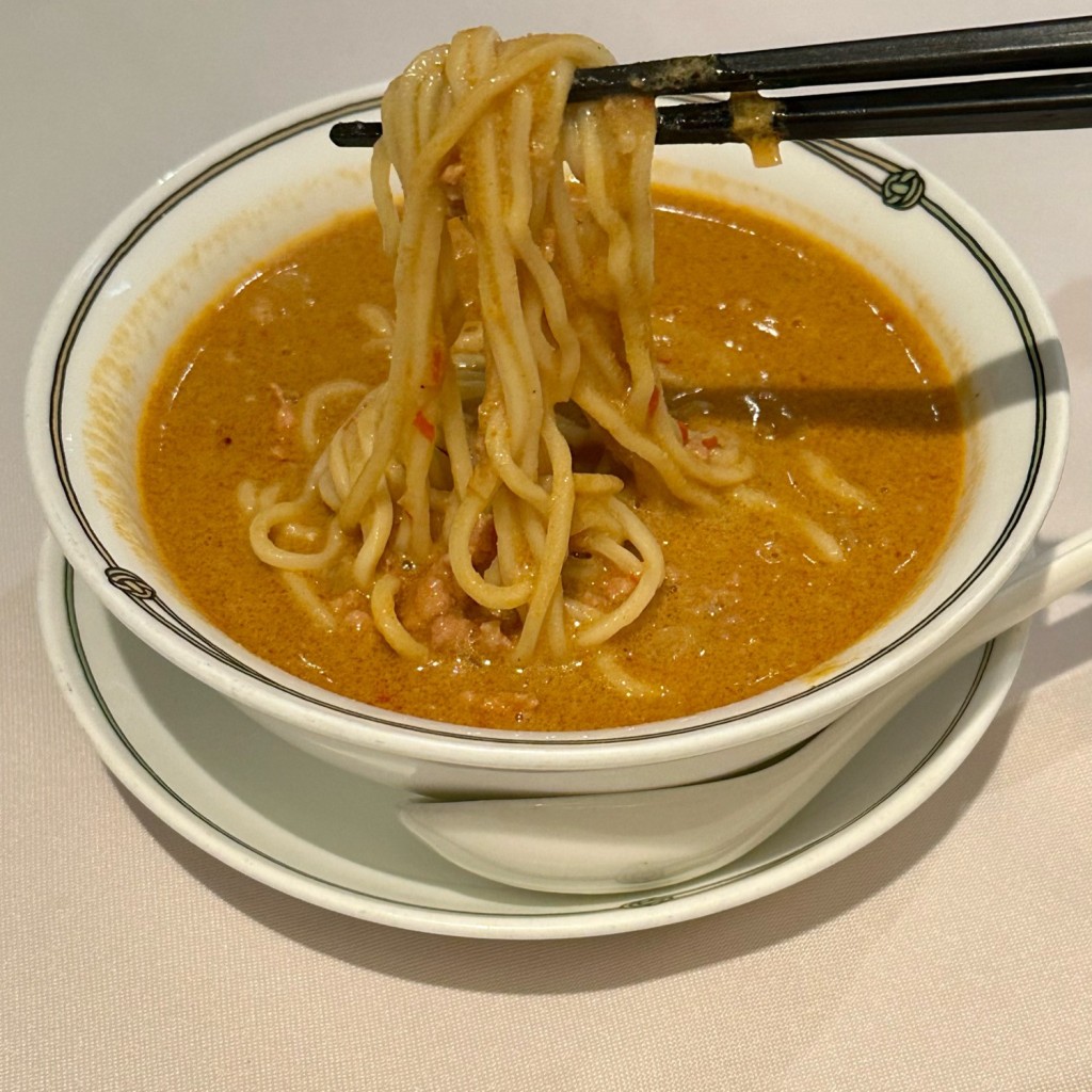 ユーザーが投稿した四川風スープそばの写真 - 実際訪問したユーザーが直接撮影して投稿した芝中華料理中国飯店 三田の写真