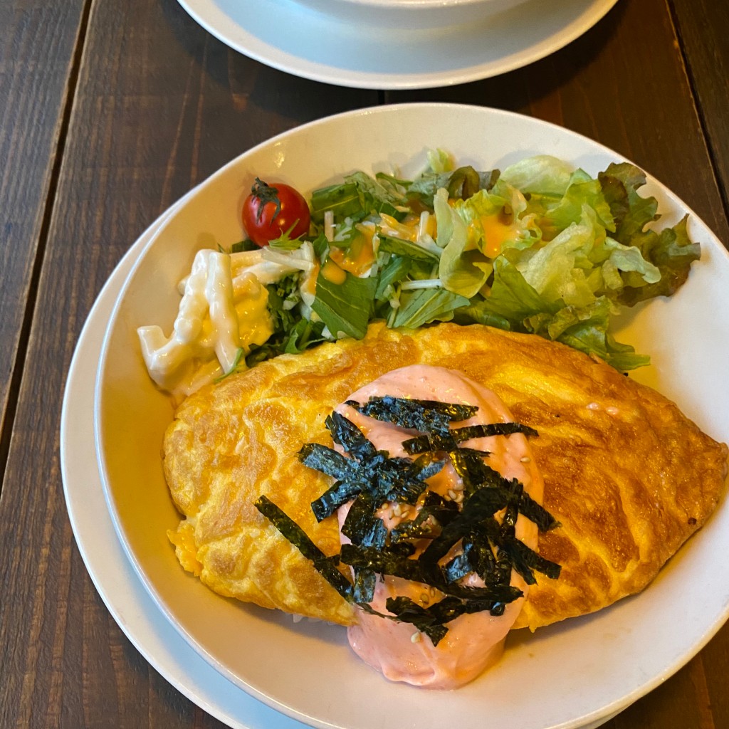 ユーザーが投稿したオムレツ丼の写真 - 実際訪問したユーザーが直接撮影して投稿した芝カフェカフェ エンゾの写真