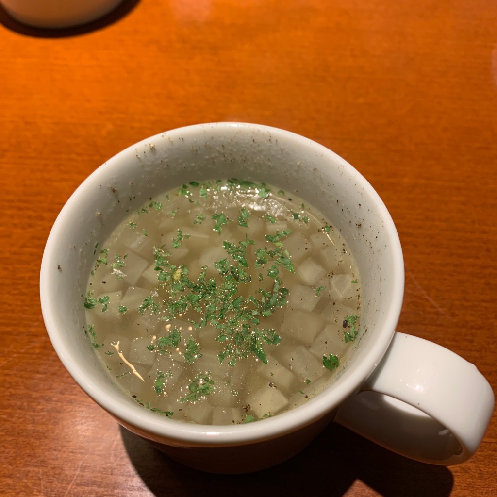 ユーザーが投稿した小エビのペペロンチーノ(ランチ)の写真 - 実際訪問したユーザーが直接撮影して投稿した大山東町イタリアンバンディの写真