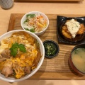 親子丼定食  とり - 実際訪問したユーザーが直接撮影して投稿した要町居酒屋うまやの粋 アミュプラザおおいた店の写真のメニュー情報