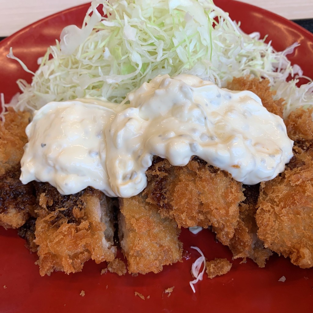 ユーザーが投稿したタルタルチキンカツ定食の写真 - 実際訪問したユーザーが直接撮影して投稿した旭町とんかつかつや 宝塚店の写真