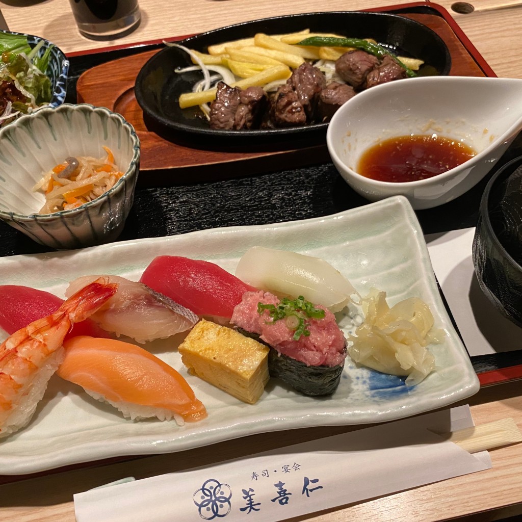 ユーザーが投稿したどっかん寿司御膳の写真 - 実際訪問したユーザーが直接撮影して投稿した元宿町寿司海鮮ダイニング 美喜仁館の写真