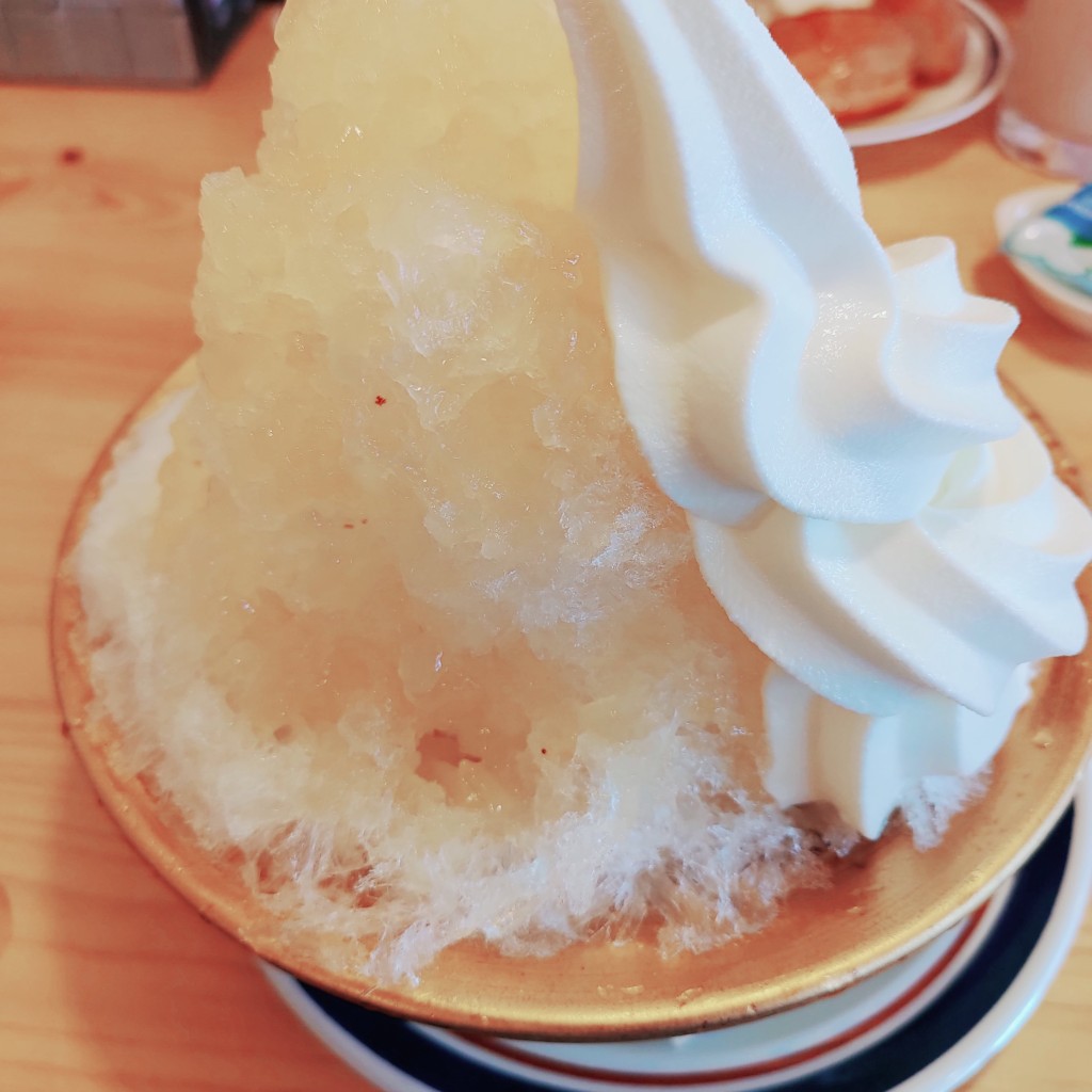 ユーザーが投稿した白桃氷 TPソフトクリームの写真 - 実際訪問したユーザーが直接撮影して投稿した東合川喫茶店コメダ珈琲店 久留米インター店の写真