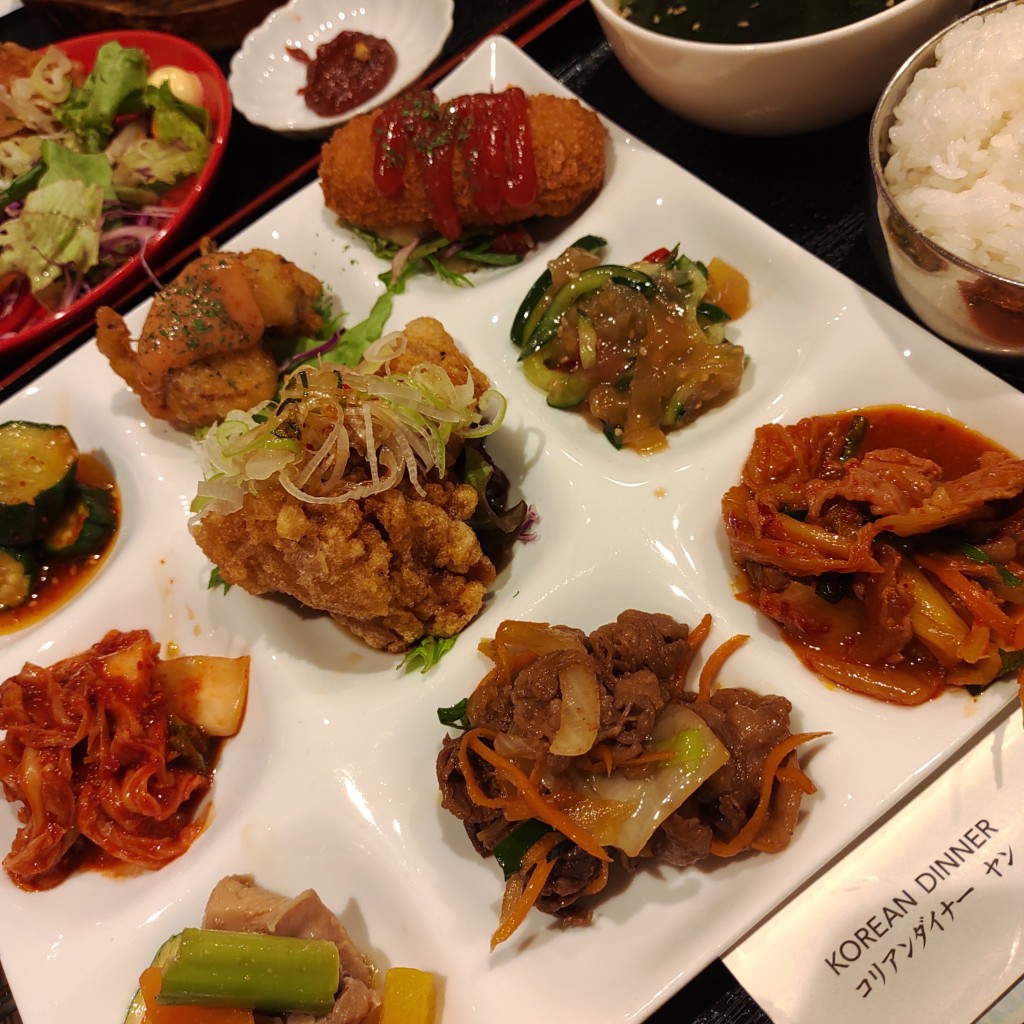 ユーザーが投稿したアラカルト御膳の写真 - 実際訪問したユーザーが直接撮影して投稿した豊成韓国料理コリアンダイナー陽の写真