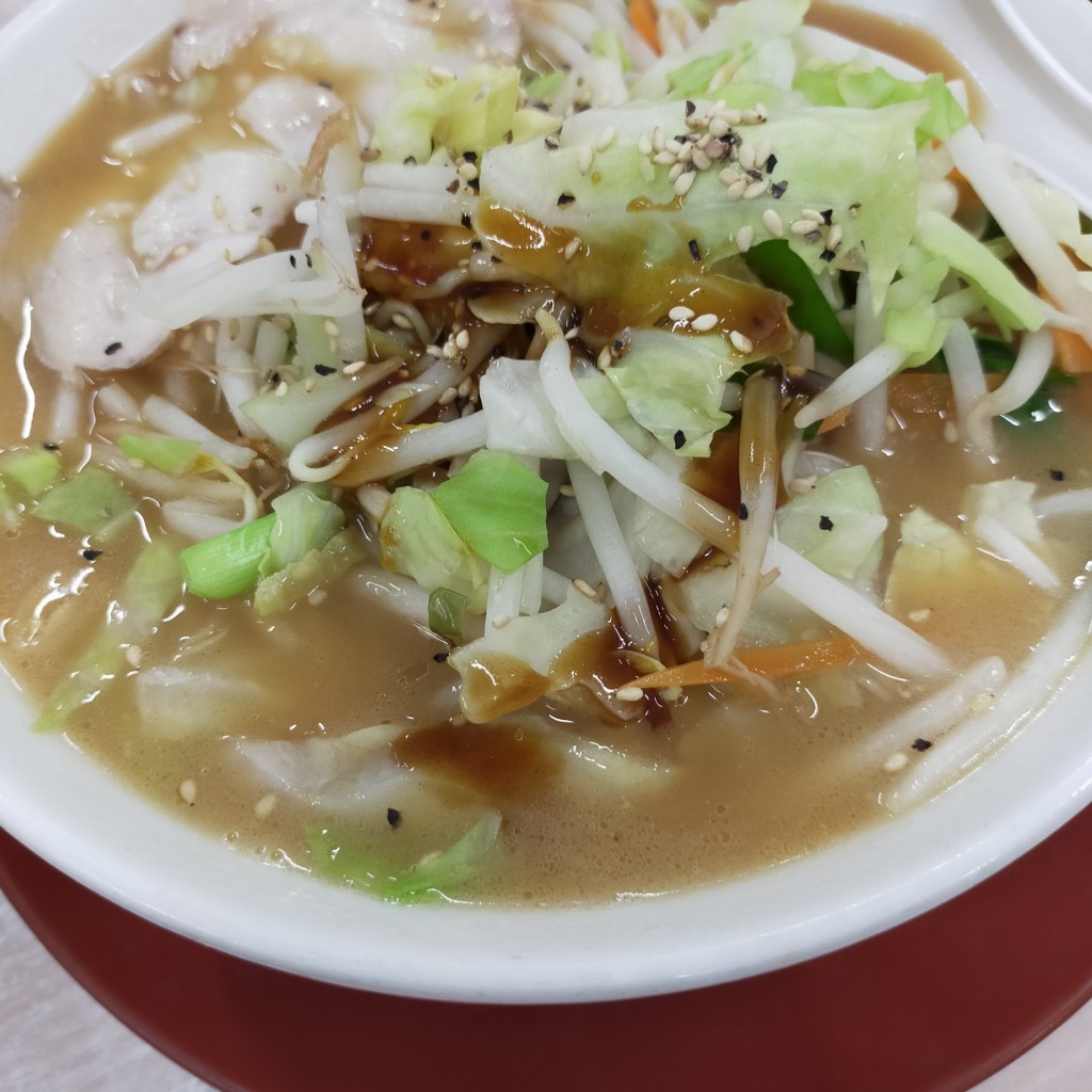 ユーザーが投稿した【並】 野菜ラーメン 850xの写真 - 実際訪問したユーザーが直接撮影して投稿した宝神ラーメン専門店ラーメン横綱 港店の写真