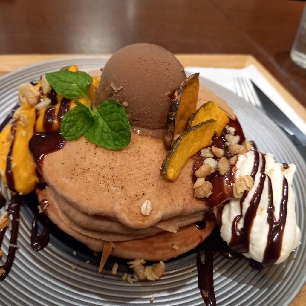 ユーザーが投稿した季節のパンケーキの写真 - 実際訪問したユーザーが直接撮影して投稿した渋川和カフェ / 甘味処逸京茶寮の写真