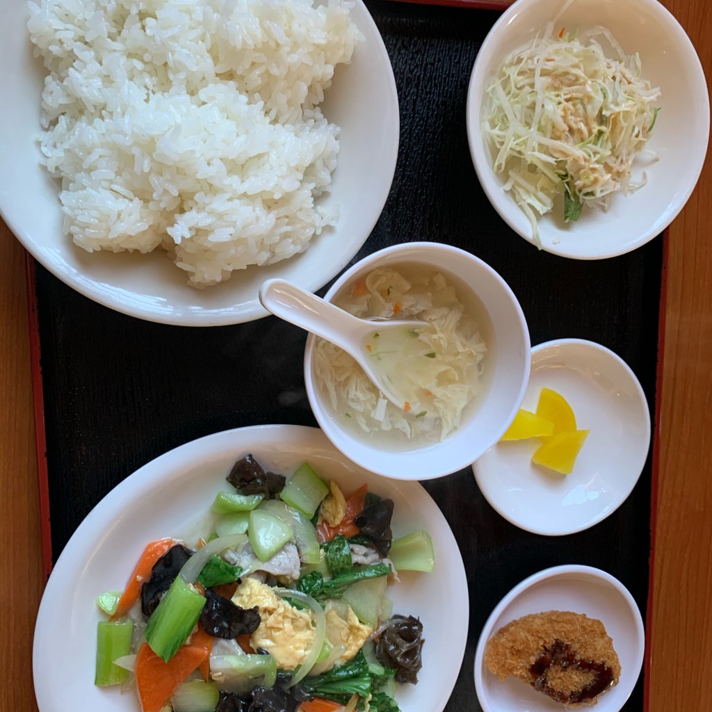 ユーザーが投稿した日替わり定食の写真 - 実際訪問したユーザーが直接撮影して投稿した金井戸台湾料理台湾料理 四季紅 総社店の写真