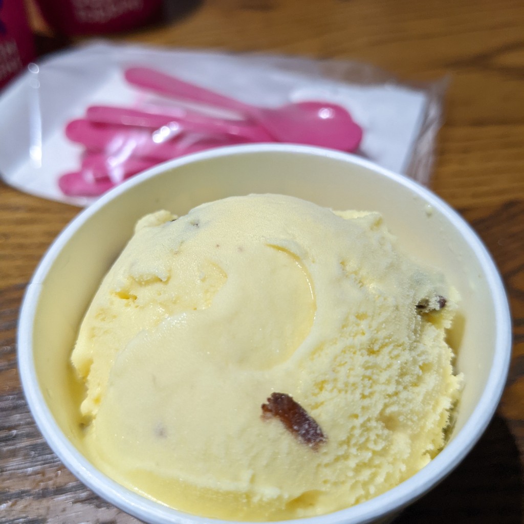 ユーザーが投稿したラムレーズンの写真 - 実際訪問したユーザーが直接撮影して投稿した天池五反田町アイスクリームサーティワンアイスクリーム アピタタウン稲沢店の写真