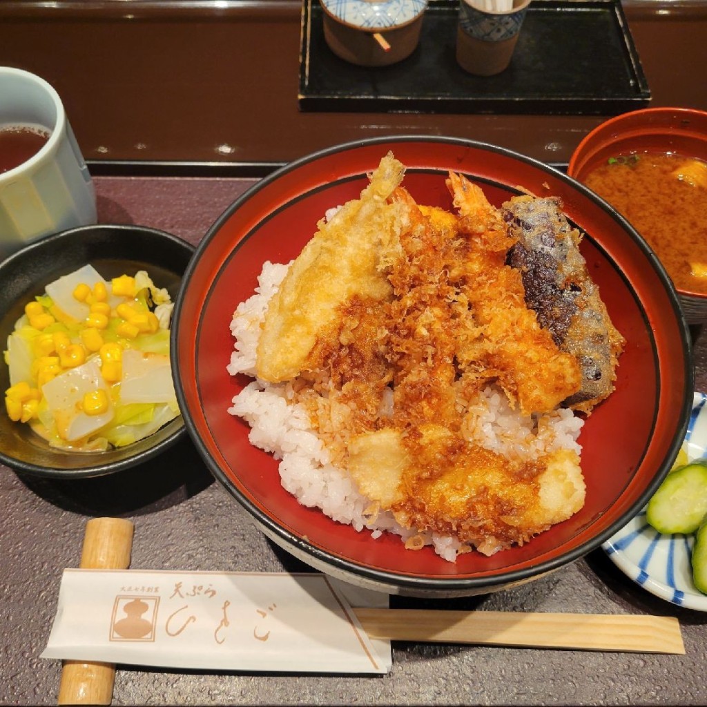 ユーザーが投稿した天丼の写真 - 実際訪問したユーザーが直接撮影して投稿した外神田天ぷら天ぷら ひさごの写真