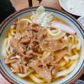 肉うどん - 実際訪問したユーザーが直接撮影して投稿した塩川定食屋栄食堂の写真のメニュー情報