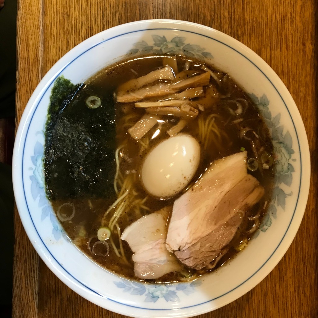 ユーザーが投稿したラーメン+味玉の写真 - 実際訪問したユーザーが直接撮影して投稿した上大槻街ラーメン / つけ麺丸長の写真