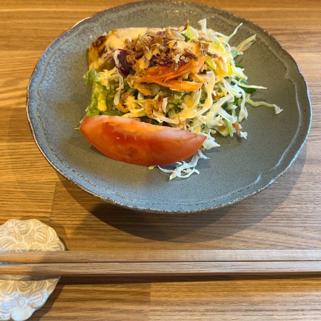 ユーザーが投稿したくずし豆腐の野菜あんかけの写真 - 実際訪問したユーザーが直接撮影して投稿した竹鼻町狐穴カフェキッチン椎の実の写真