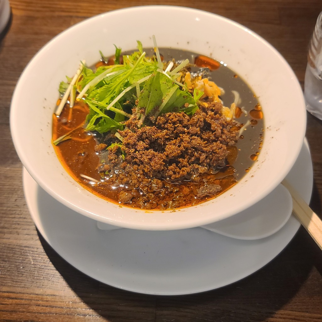 ユーザーが投稿した黒胡麻冷やし担々麺の写真 - 実際訪問したユーザーが直接撮影して投稿した上野居酒屋阿吽の写真