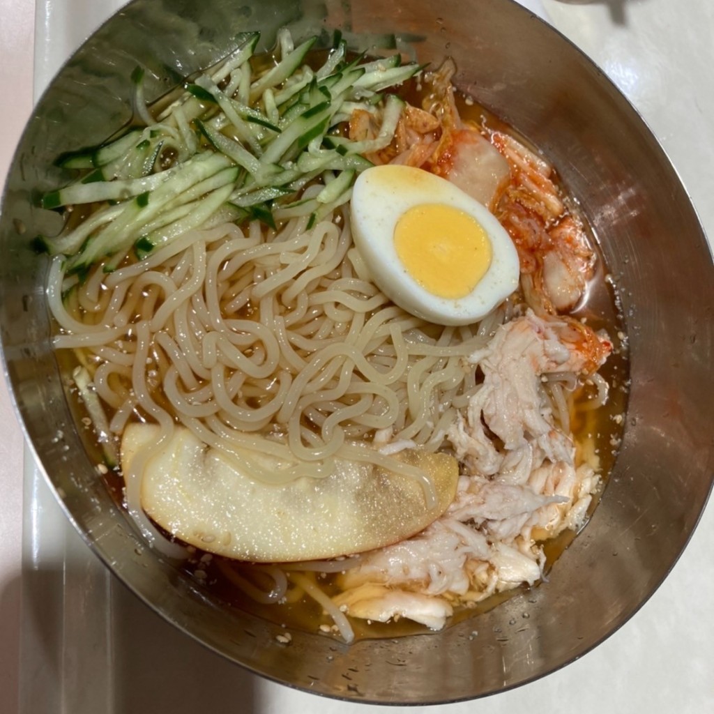 ユーザーが投稿した韓国風冷麺の写真 - 実際訪問したユーザーが直接撮影して投稿した北新地韓国料理ミョンドンヤ フードコート安芸店の写真