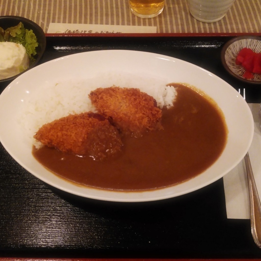 ユーザーが投稿したハムカツカレーの写真 - 実際訪問したユーザーが直接撮影して投稿した厚別中央二条居酒屋新サッポロ★食堂の写真