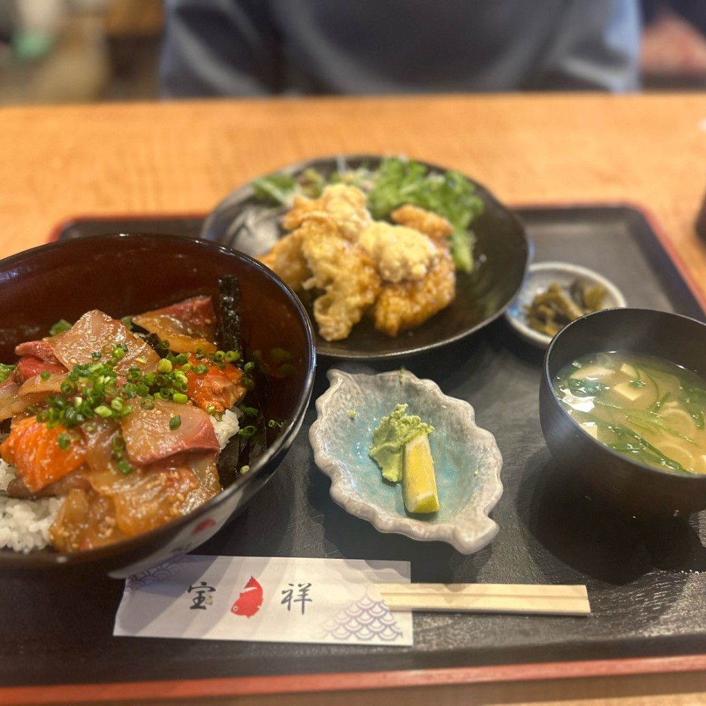 ユーザーが投稿した漬け丼プラス選べるランチ1品の写真 - 実際訪問したユーザーが直接撮影して投稿した高砂居酒屋旬の料理 宝祥の写真