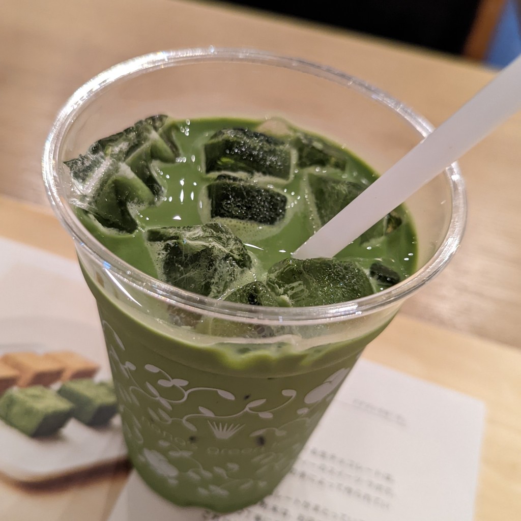 ユーザーが投稿した抹茶ラテの写真 - 実際訪問したユーザーが直接撮影して投稿した市川カフェnana’s green tea シャポー市川店の写真