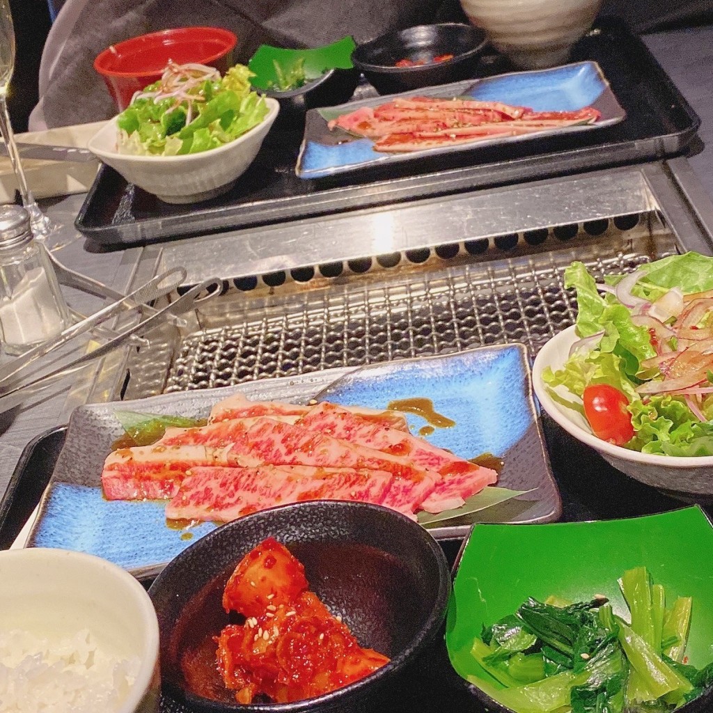 ユーザーが投稿したランチセットの写真 - 実際訪問したユーザーが直接撮影して投稿した新宿焼肉土古里 新宿NOWAビル店の写真