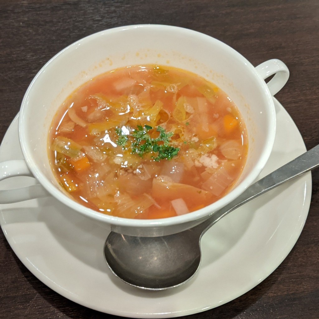 ユーザーが投稿した本日のスープの写真 - 実際訪問したユーザーが直接撮影して投稿した天神西洋料理ヒッコリーの写真