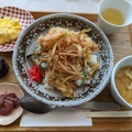 かき揚げ丼 - 実際訪問したユーザーが直接撮影して投稿した有楽町カフェゆとりの空間 日比谷店の写真のメニュー情報